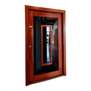 Porta de Angelin Pivotante com Vidro