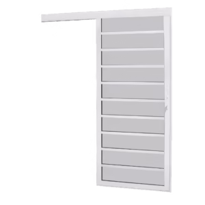 Porta Brasil Premium de correr parede horizontal