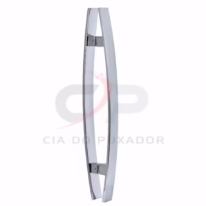 Puxador Barra Chata Curvo Polido 40×10