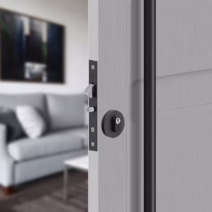 Fechadura 3F Bico de Papagaio Roseta Redonda Black