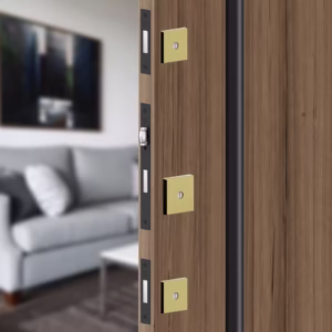 Fechaduras 3F Roseta Quadrada Bronze