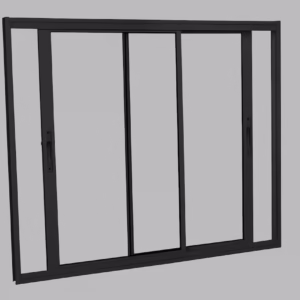 Janela Brasil Facility Correr 2 Folhas Moveis Black