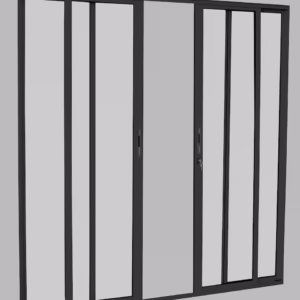 Porta Brasil Premium Correr 4 folhas Black