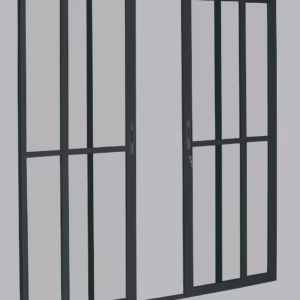 Porta Brasil Premium Correr Panorâmica 4 Folhas Black