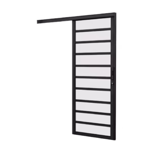 Porta Brasil Premium Correr Parede Horizontal Black