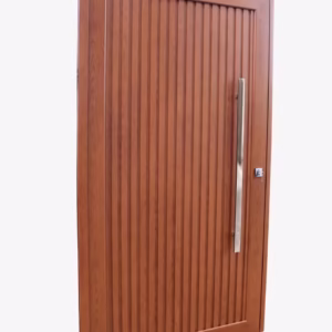 Porta Brasil Sublime Pivotante Ripada Amadeirada